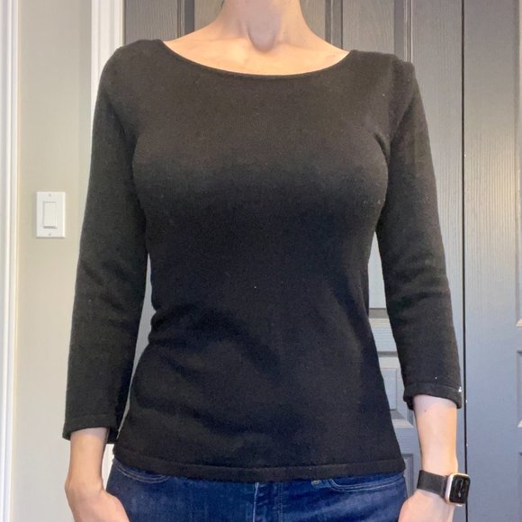 Mohito - Black knit zipper-back top - Picture 2 of 3